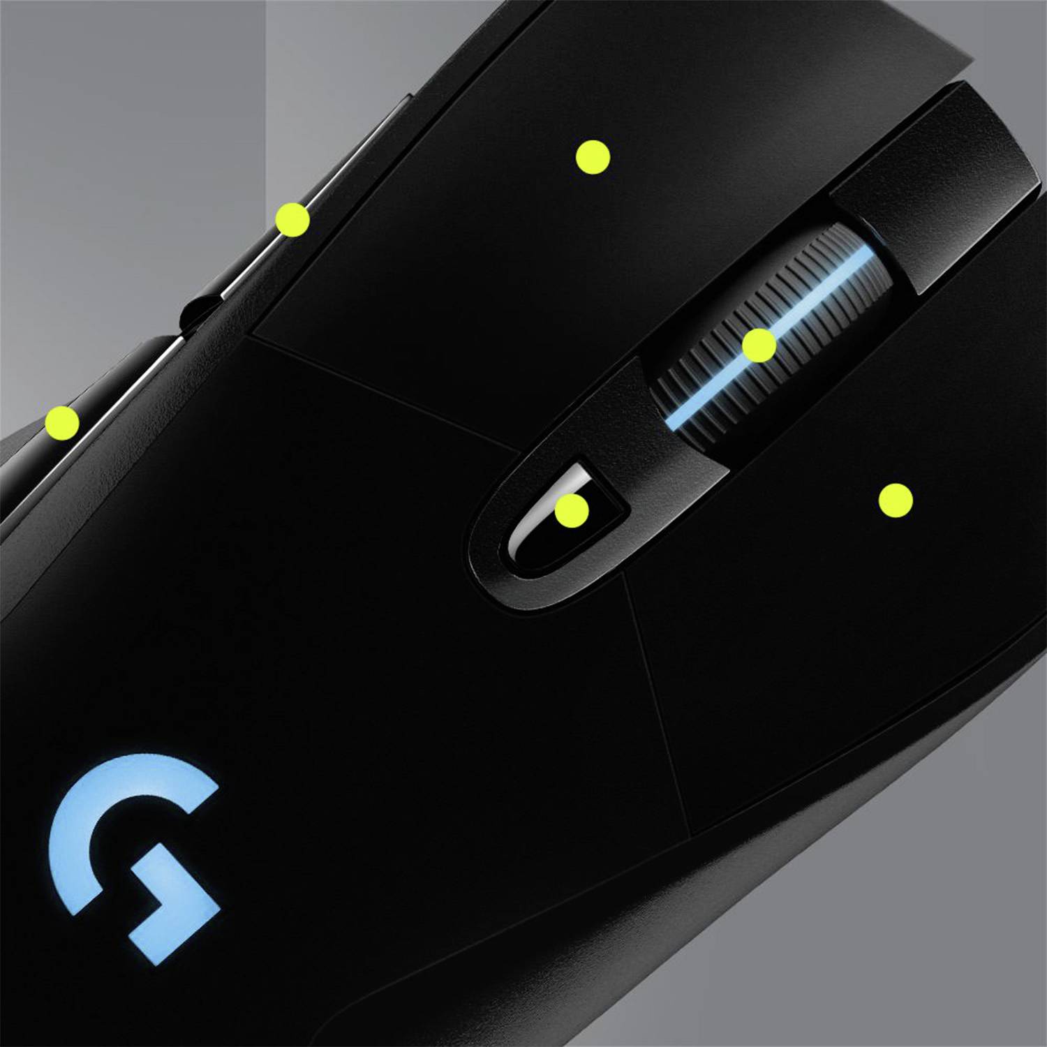 Logitech Gaming G703 LIGHTSPEED EWR2 Gaming-Maus USB Optisch Schwarz 6 Tasten 16000 dpi Beleuchtet, Gewichts-Tuning, Wir-6