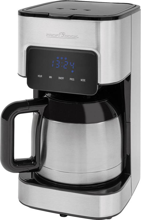 Profi Cook PC-KA 1191 Kaffeemaschine Schwarz, Edelstahl  Fassungsvermögen Tassen=10 Isolierkanne