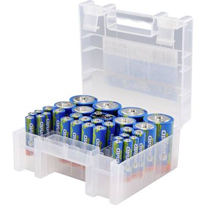 Conrad energy Batterie-Set Mignon, Micro, Baby, Mono, 9 V Block 31 St. inkl. Box