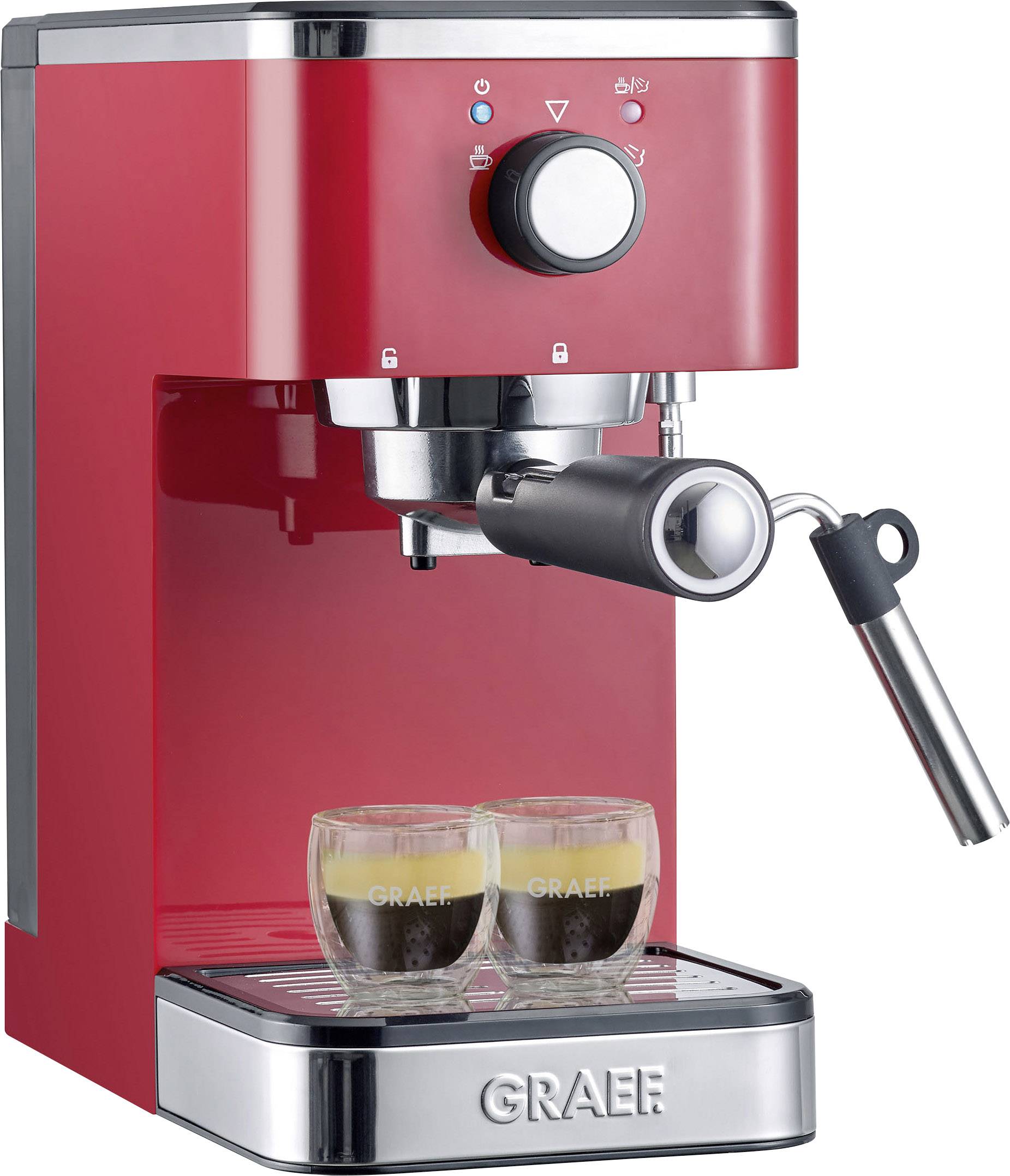 GRAEF Siebträger-Espressomaschine Salita rot