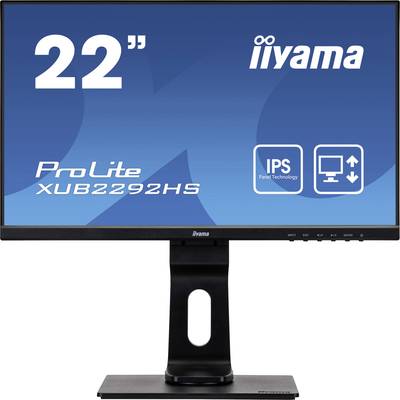 Iiyama Prolite XUB2292HS-B1 LED-Monitor 54.6 cm (21.5 Zoll) EEK E (A - G) 1920 x 1080 Pixel Full HD 4 ms VGA, HDMI®, Dis