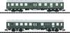 MiniTrix 15409 N Nahverkehrswagen-Set "Umbauwagen" der DB 1./2. Klasse und 2. Klasse mit Gepäckraum