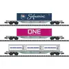 MiniTrix 15228 N Containertragwagen-Set der AAE
