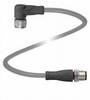 Pepperl+Fuchs 098853 Sensor-/Aktor-Steckverbinder M12 Stecker, gerade, Buchse, gewinkelt 0.60 m Polzahl Sensoren: 4 1 St. Piece