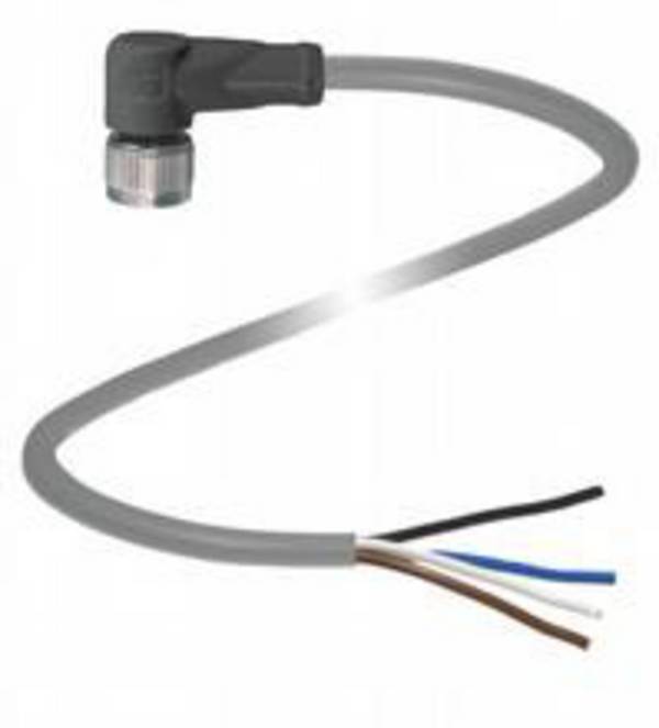 Pepperl+Fuchs 188006 Kabeldose M12 Buchse, gewinkelt 3.00 m Polzahl Sensoren: 4 1 St.