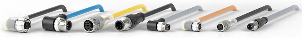 Pepperl+Fuchs 200860 Sensor-/Aktor-Steckverbinder M12 Stecker, gewinkelt, Buchse, gewinkelt 5.00 m Polzahl Sensoren: 4 1...