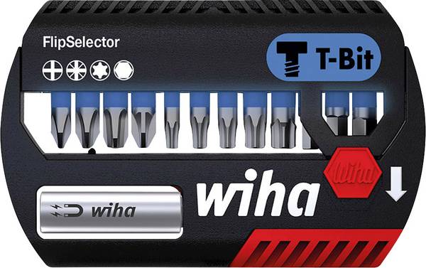 Wiha  41826 Bit-Set 13teilig Kreuzschlitz Phillips, Innen-Sechskant, TORX Plus