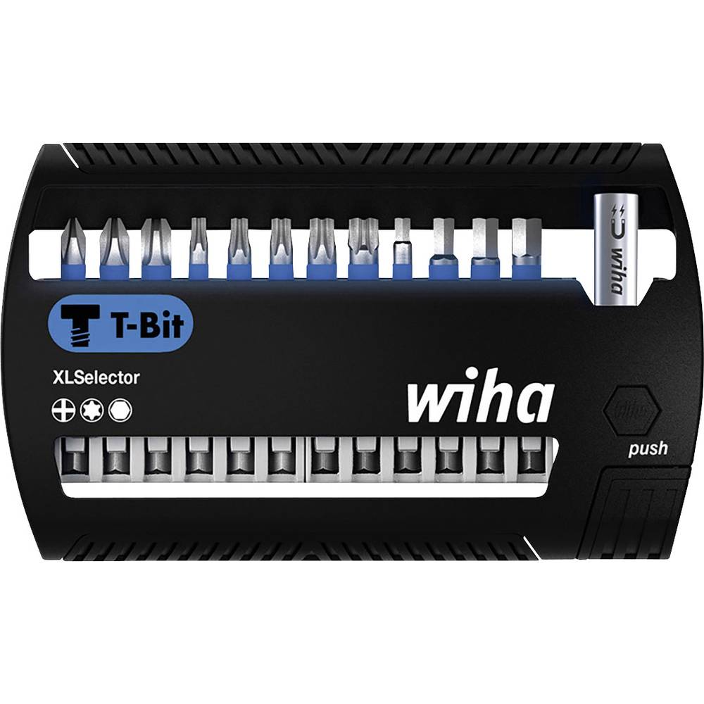 Wiha Bitset XLSelector T-bit 50 mm Phillips, TORX®, zeskant 13-delig 1-4 (41831)