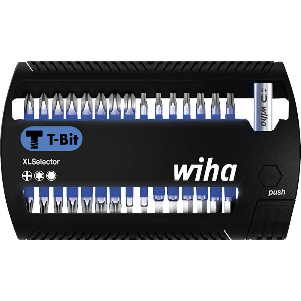 Wiha Bitset XLSelector T-bit 25 mm Phillips, TORX®, zeskant 31-delig 1-4 (41830)