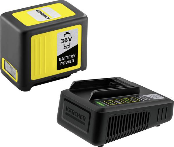 Kärcher Home & Garden 2.445-065.0 Starter Kit Battery Power 36/50 Werkzeug-Akku und Ladegerät  36 V 5 Ah Li-Ion