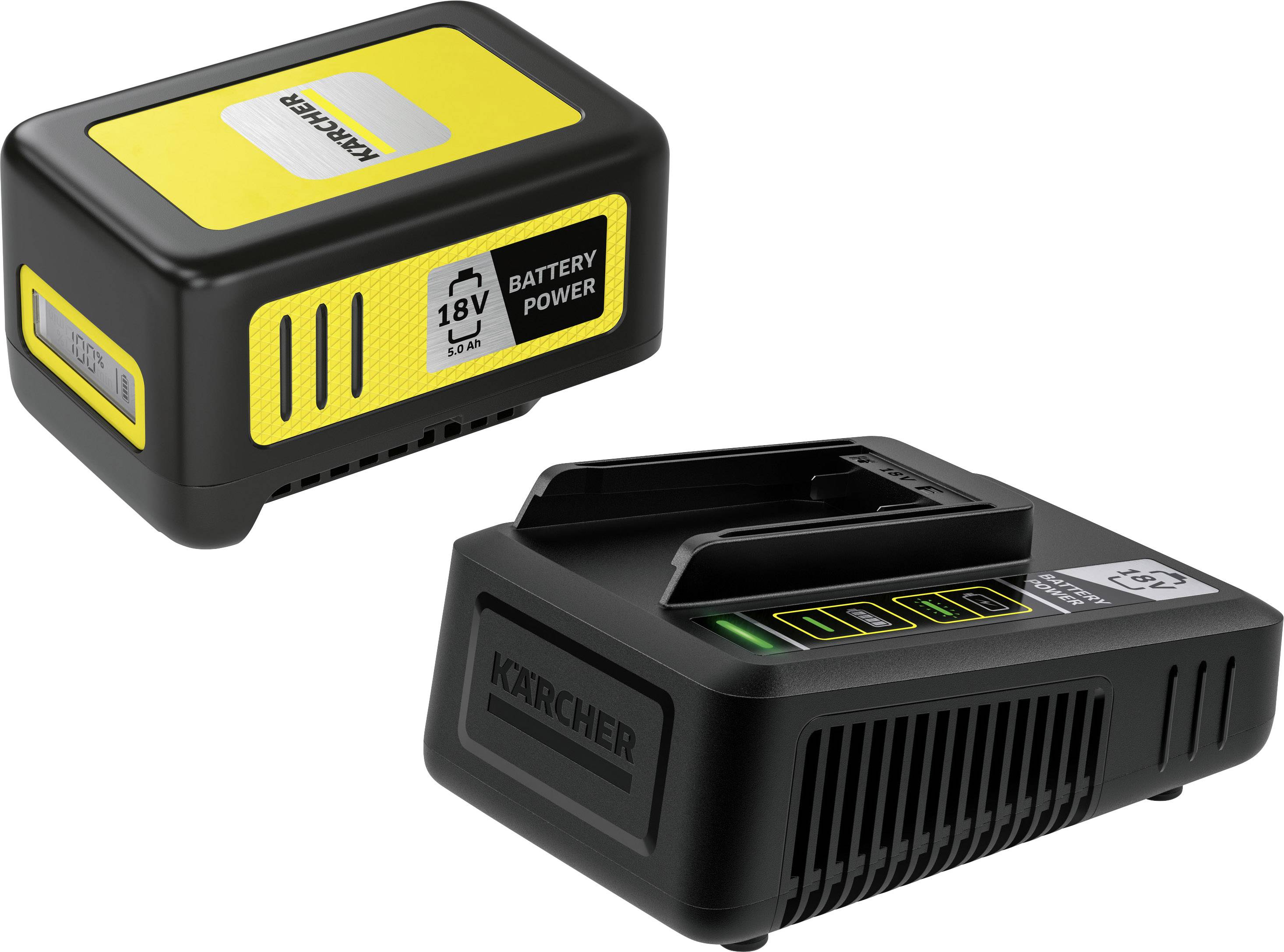 Kärcher Home & Garden Battery Power 18/50 2.445-063.0 Batteria dellutensile e caricabatterie 18 V 5 Ah Li-Ion