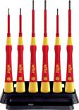 Wiha 42989 Elektriker, VDE, Elektrotechnik und Feinwerktechnik Schraubendreher-Set 7teilig Kreuzschlitz Phillips, Schlit
