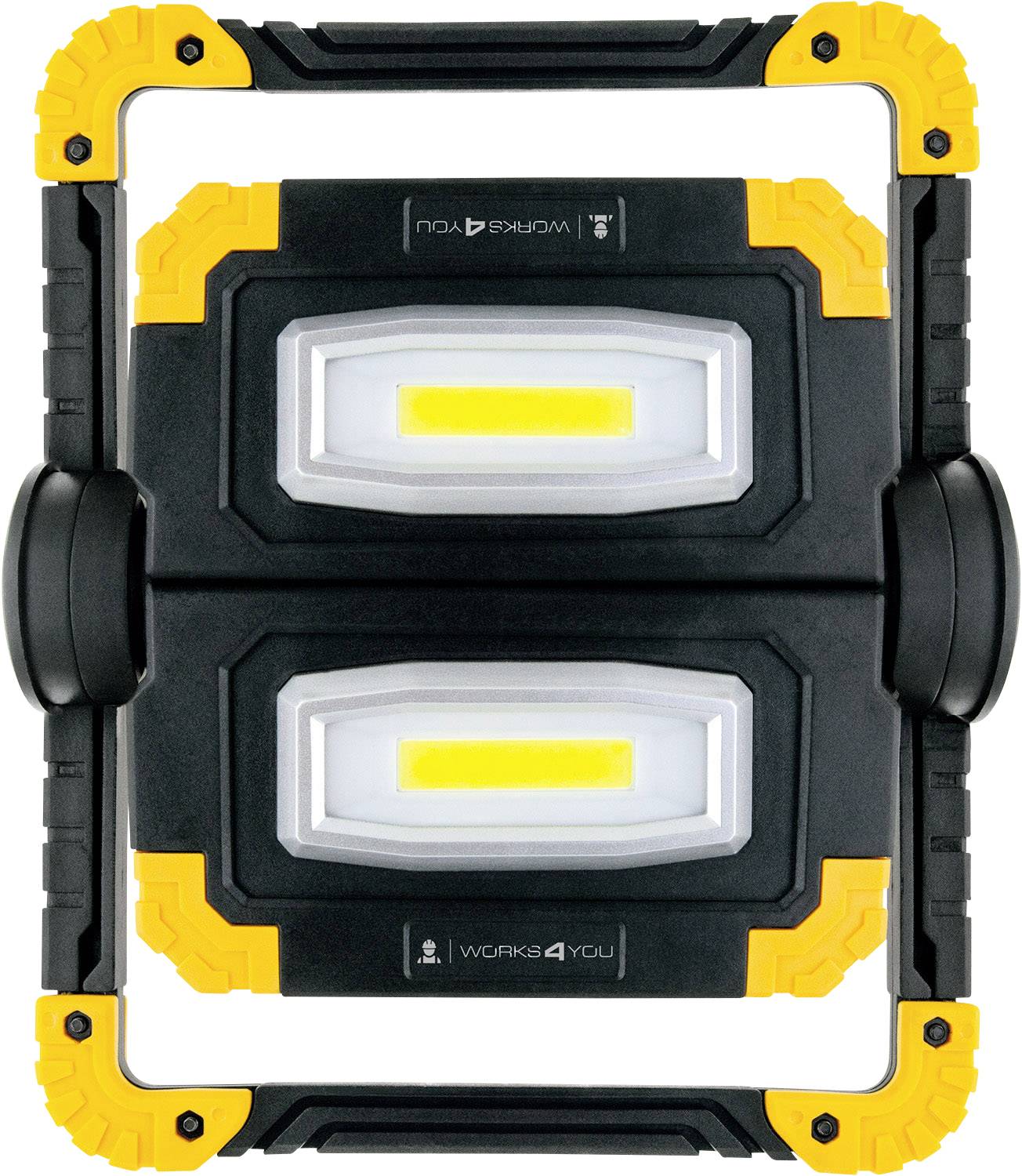 SCHWAIGER Baustrahler 2Side COP-LED 5000mAh schwarz/gelb