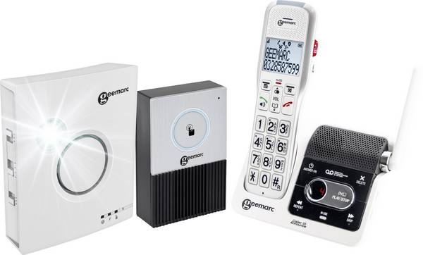 AMPLIDECT 595 U.L.E DOORBELL Schnurloses Telefon mit Türklingel