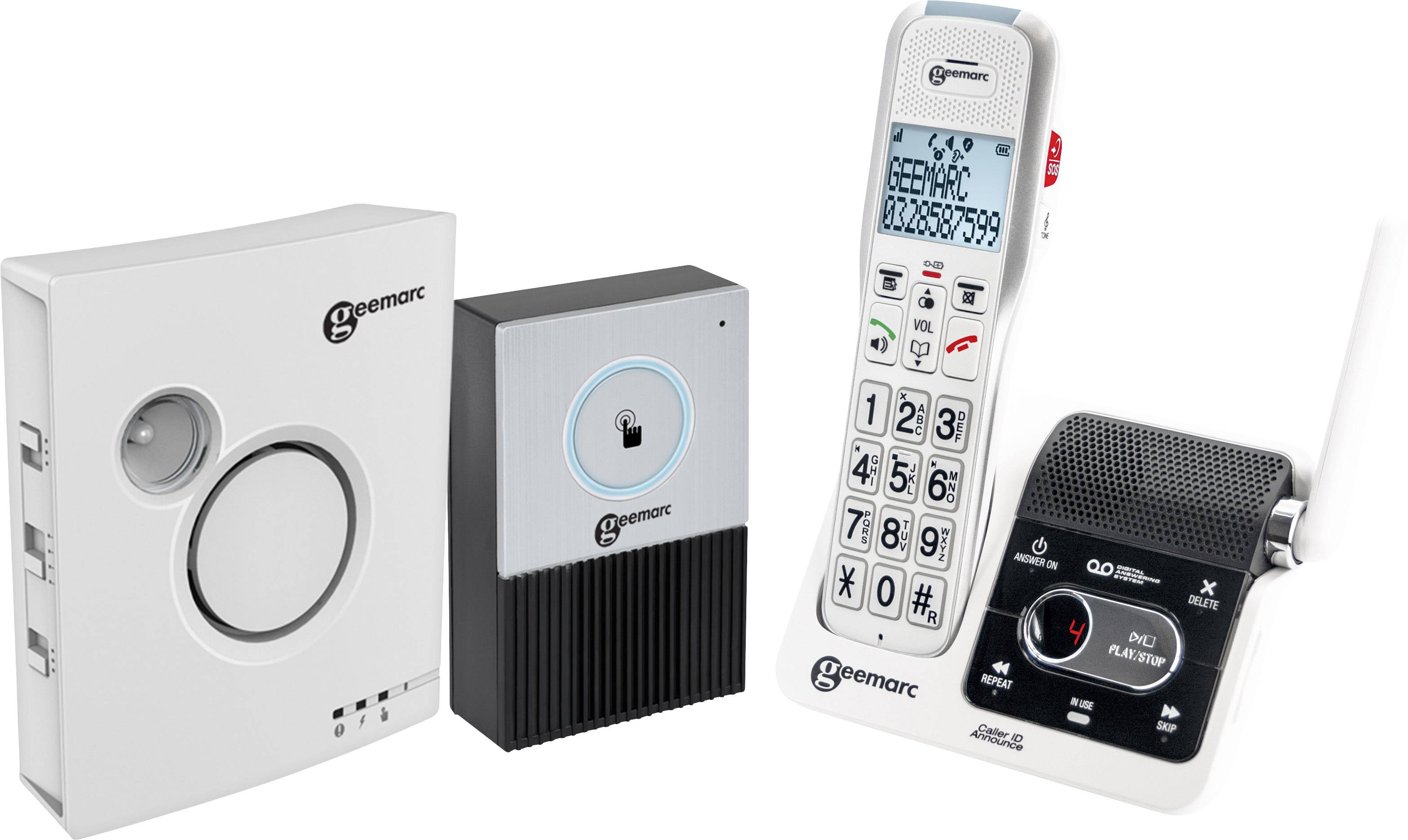 AMPLIDECT 595 U.L.E DOORBELL Schnurloses Telefon mit Türklingel-2