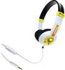 Geemarc KIWIBEAT-MIC Over Ear Kopfhörer kabelgebunden 5-farbig, Grün, Orange, Schwarz, Weiß Leichtbügel, Lautstärkeregelung, Headset Kinder