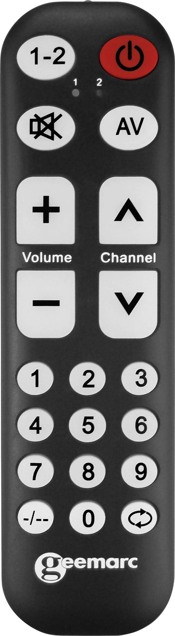 Geemarc TV-10 Universal Fernbedienung Schwarz