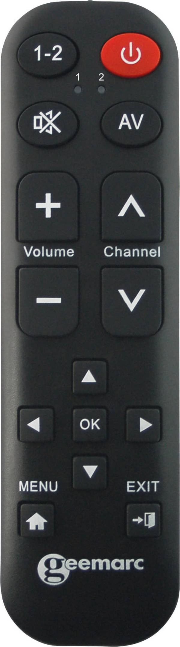 Geemarc TV-15 Universal Fernbedienung Schwarz