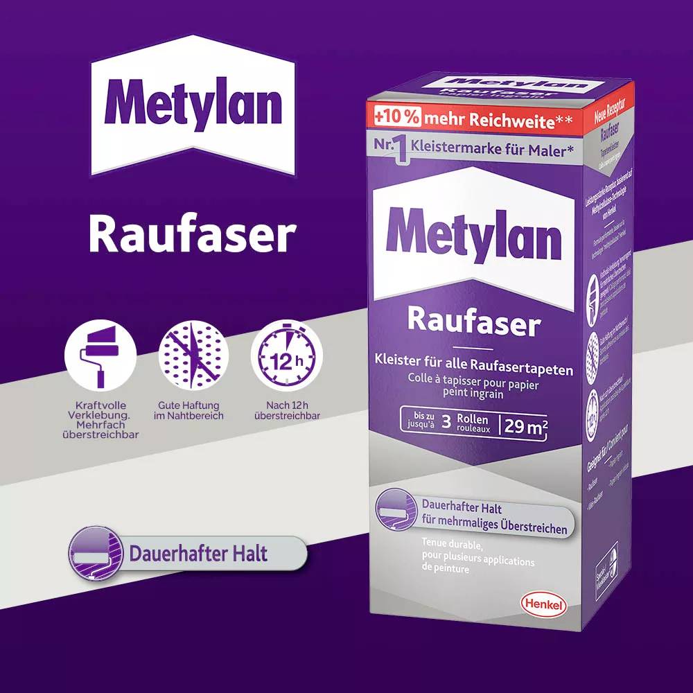 Symbolbild für Metylan Raufaser Tapetenkleister MPR40 180 g
