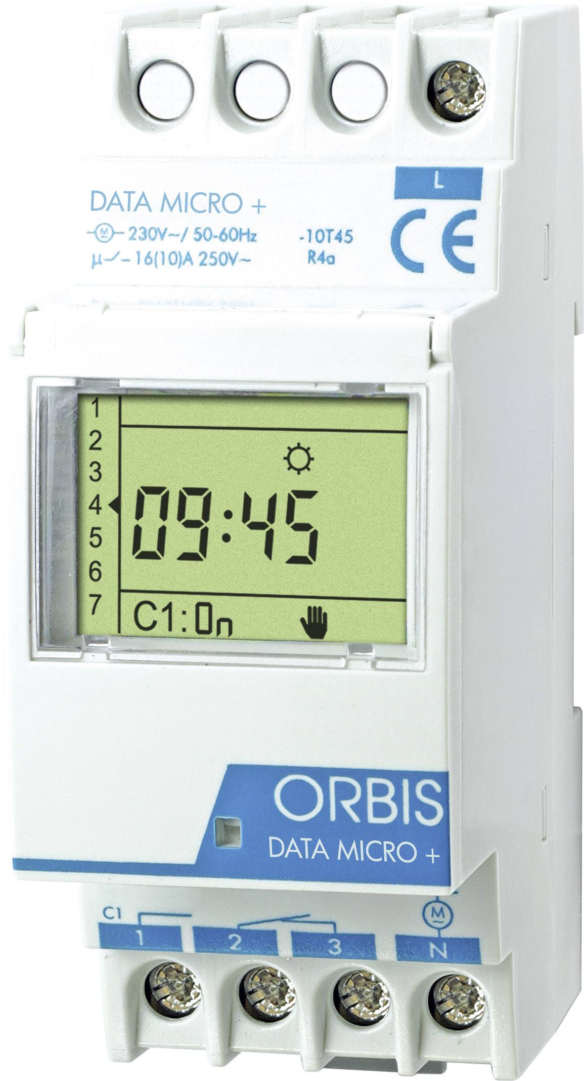ORBIS ZEITSCHALTTECHNIK DATA MICRO + 230V Hutschienen-Zeitschaltuhr digital 250 V/AC
