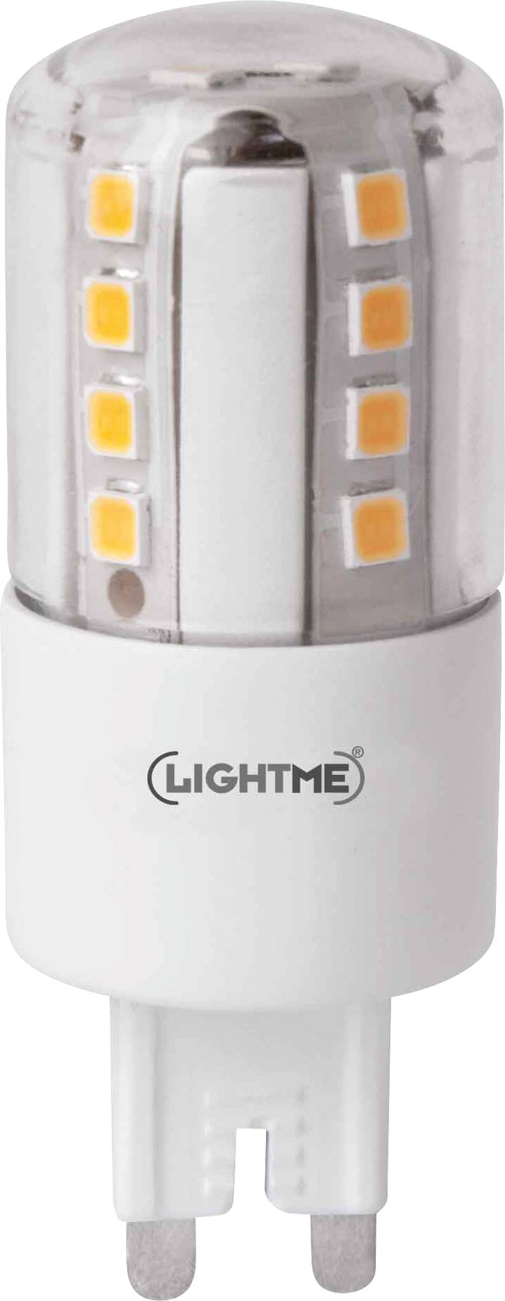 LIGHTME LED EEK A++ (A++ - E) G9 Stiftsockel 4.5 W = 42 W Warmweiß (Ø x L) 24 mm x 64 mm dimmba