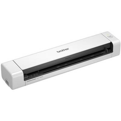 Tragbarer Scanner mit schlankem Design, geeignet für mobiles Scannen von Dokumenten. Markenlogo auf der Oberseite sichtbar.