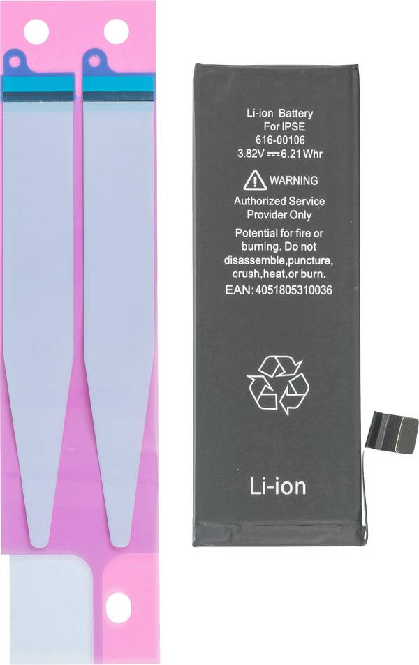 WECELL Handy-Akku iPhone SE  1624 mAh