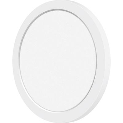 Ein weißer runder LED-Panel mit schlichtem Design, geeignet für moderne Raumbeleuchtung.