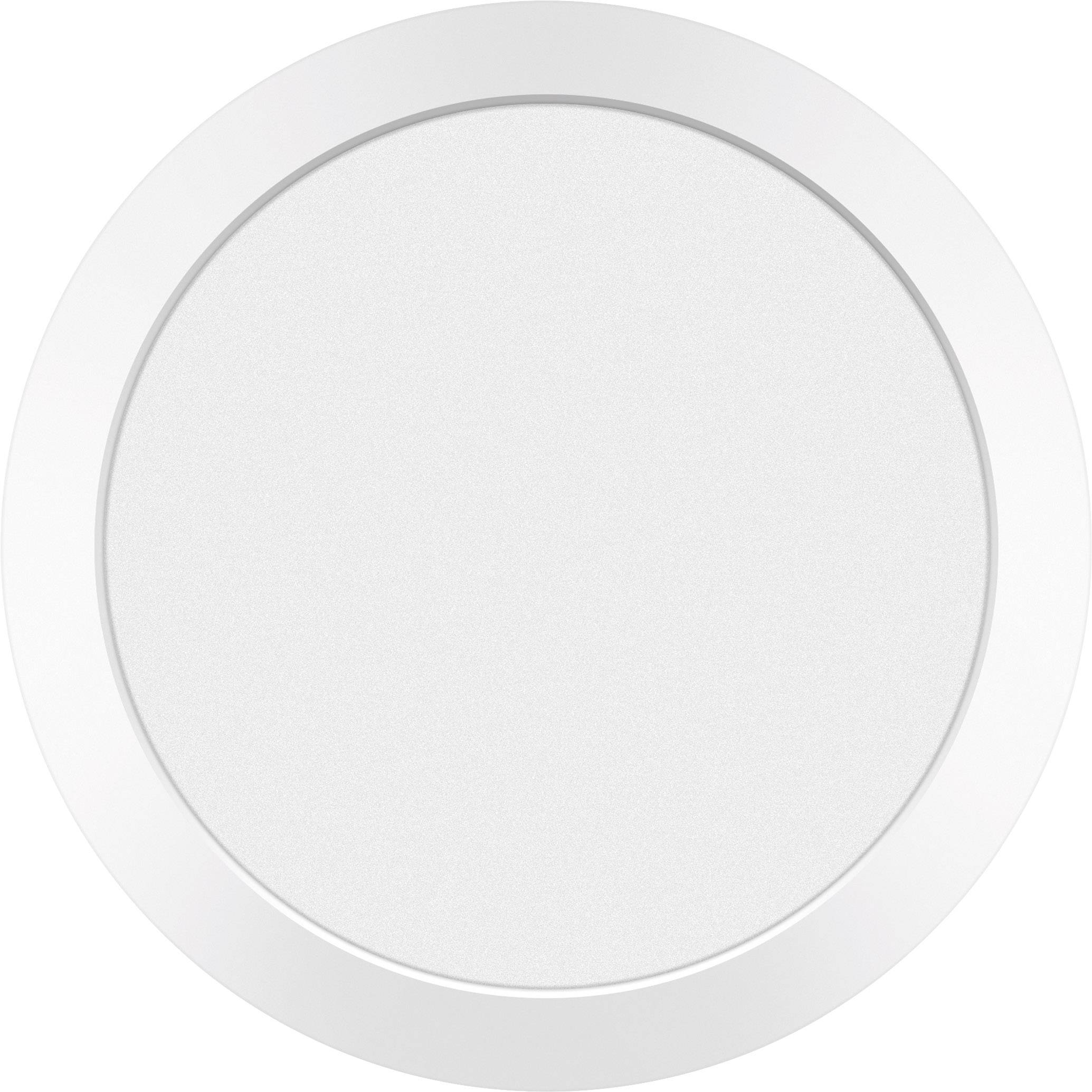 'Runde weiße LED-Deckenleuchte mit schlichtem Design'