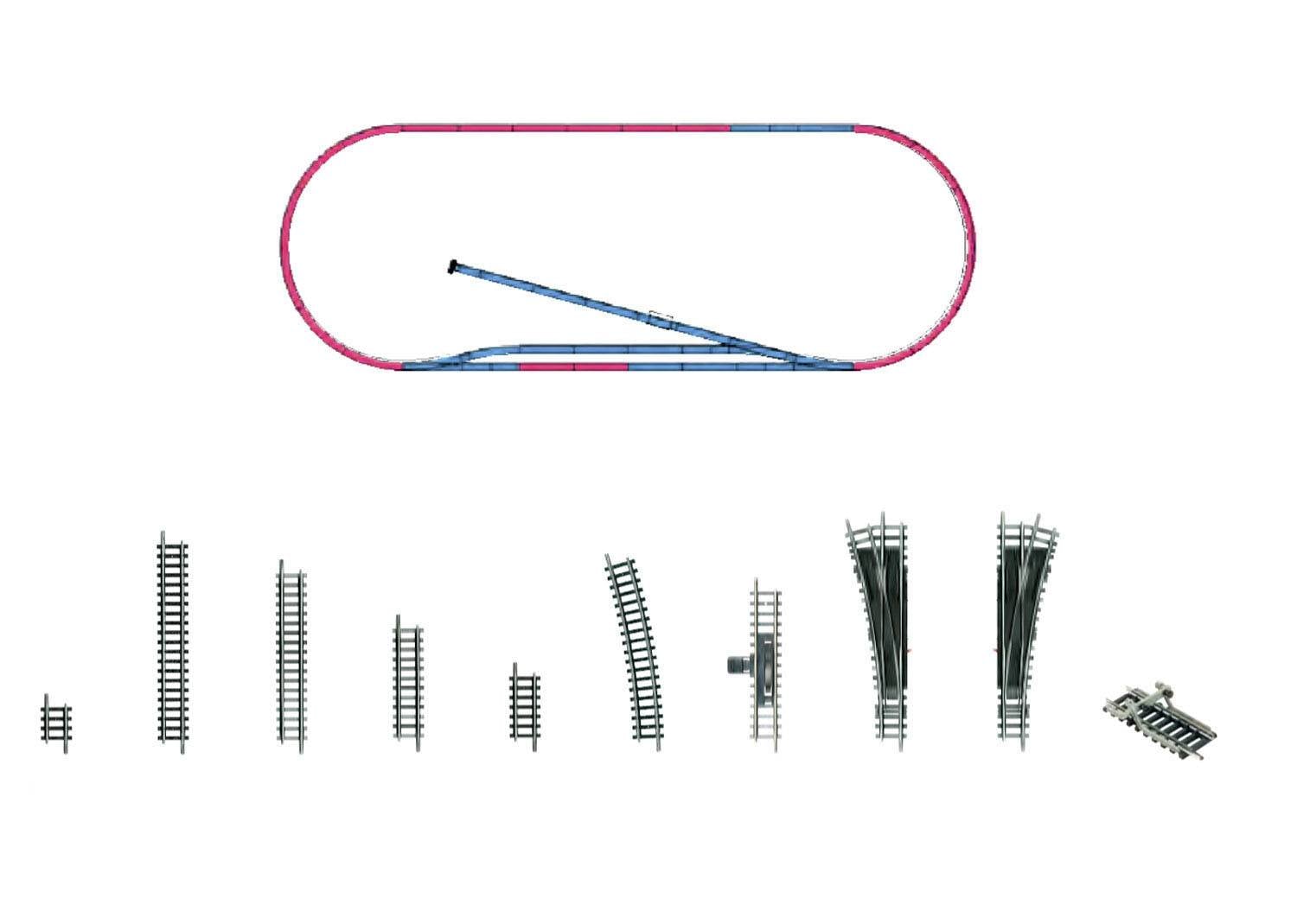 14311 N Minitrix Gleis Ergänzungs-Set 1 Set