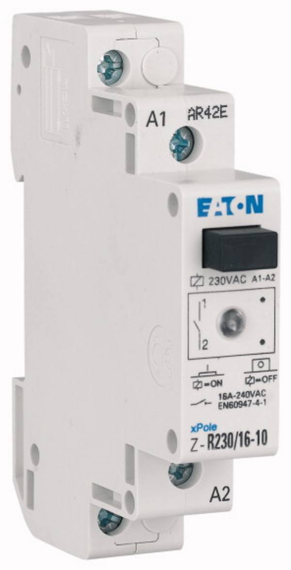 Eaton Z-R230/16-20 Installationsrelais Nennspannung: 230 V, 240 V Schaltstrom (max.): 16 A 2 Schließer 1 St.