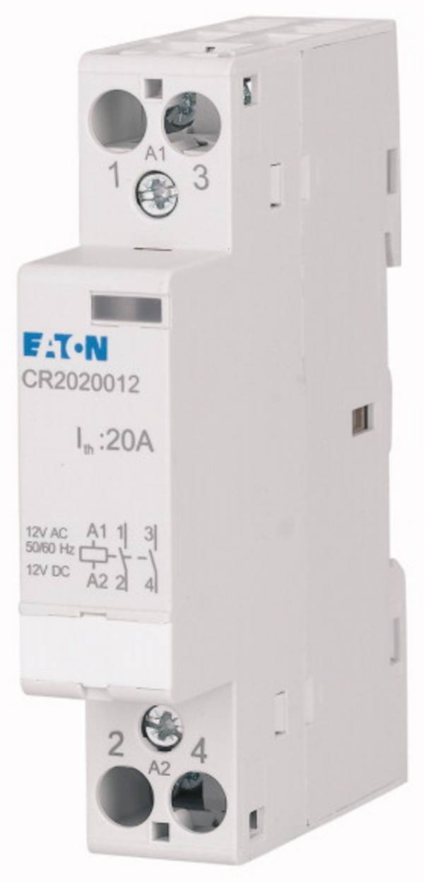 Eaton CR2011012 Installationsschütz Nennspannung: 12 V DC/AC Schaltstrom (max.): 20 A 1 Schließer, 1 Öffner 1 St.