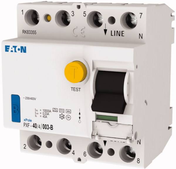 Eaton 300299 PXF-40/4/003-B FI-Schutzschalter allstromsensitiver FI B   4polig 40 A 0.03 A 230 V, 400 V