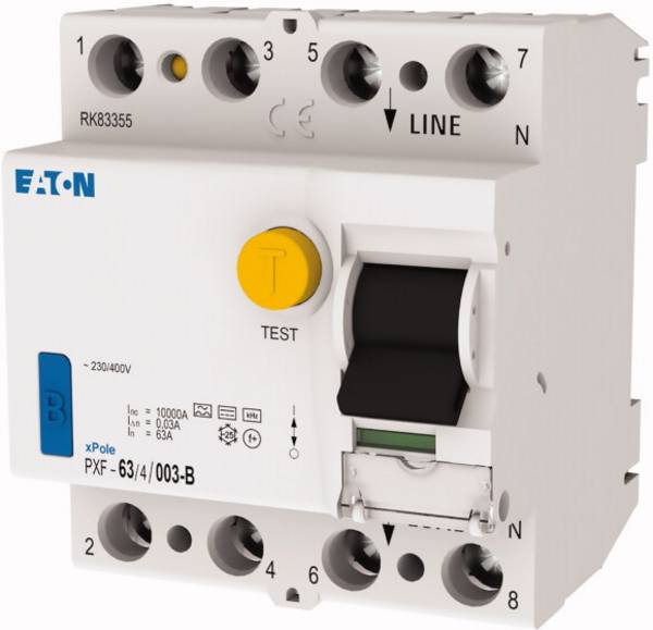 Eaton 300302 PXF-63/4/003-B FI-Schutzschalter allstromsensitiver FI B   4polig 63 A 0.03 A 230 V, 400 V