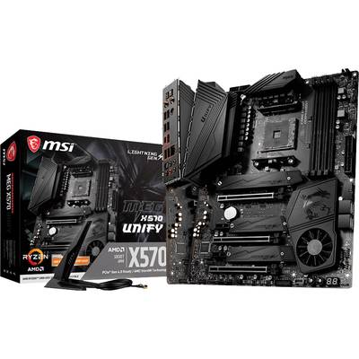 MSI Gaming MEG X570 Unify Mainboard Sockel (PC) AMD AM4 Formfaktor (Details) ATX Mainboard-Chipsatz AMD® X570