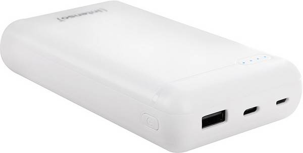 Intenso XS20000 Powerbank 20000 mAh LiPo USB-C® Weiß Statusanzeige
