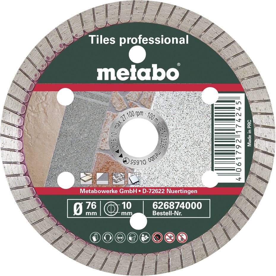 METABO TP Professional 626874000 Diamanttrennscheibe 1 Stück 76 mm 10 mm 1 St.