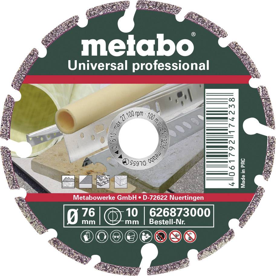 METABO UP Professional 626873000 Diamanttrennscheibe 1 Stück 76 mm 10 mm 1 St.