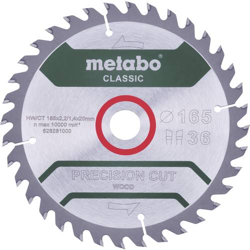 Metabo PRECISION CUT WOOD CLASSIC 628659000 Kreissägeblatt 160 x 20 x 1.4 mm Zähneanzahl: 36 1 St.