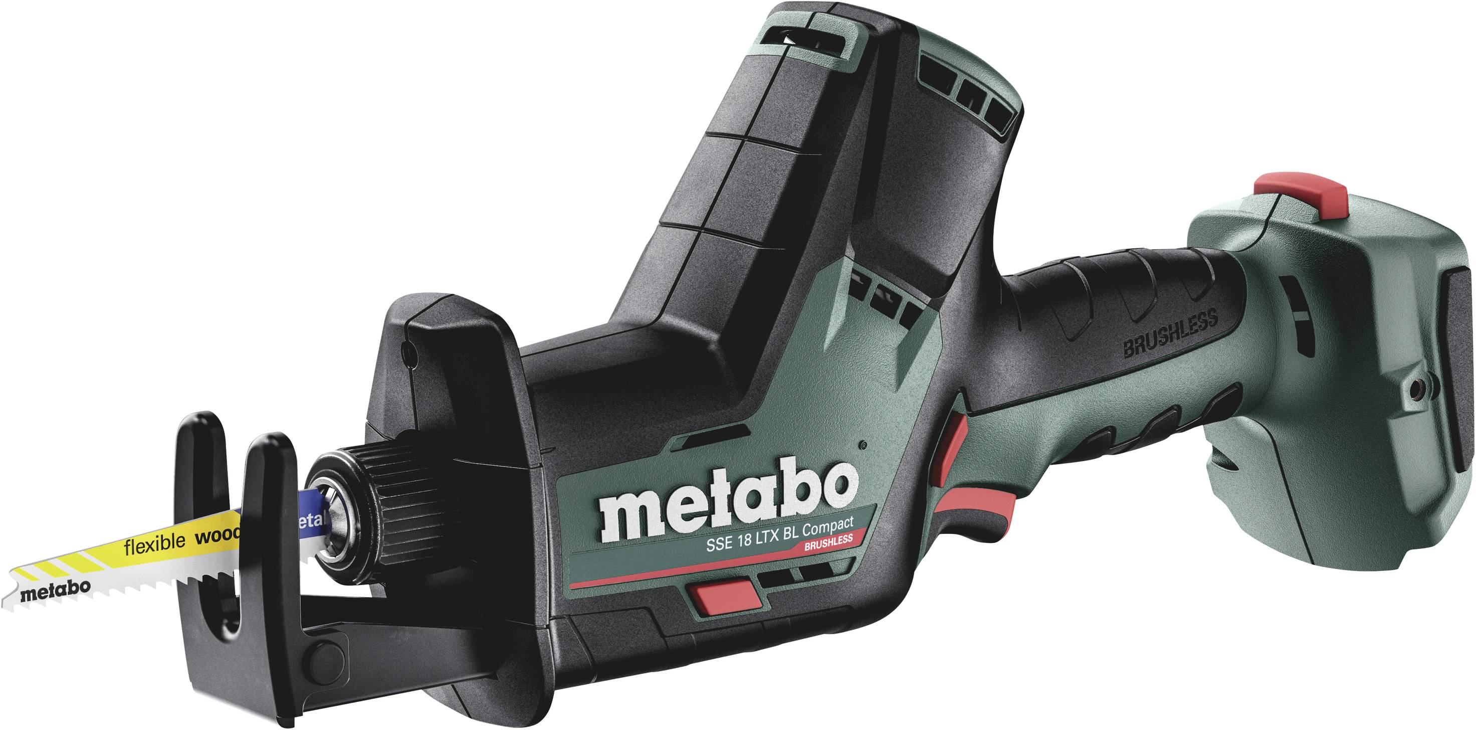 Metabo SSE 18 LTX BL Compact Tigersåg Batteridriven 602366840 exkl. batteri/laddare, inkl. väska 18 V