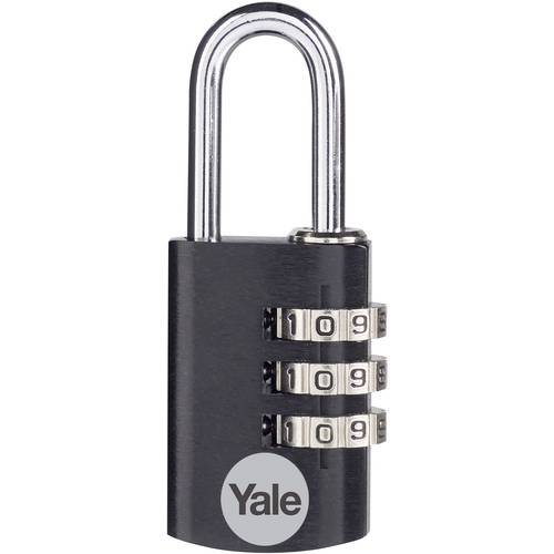 YALE YE3CB/20/121/1/BK Vorhängeschloss 20 mm Schwarz Zahlenschloss