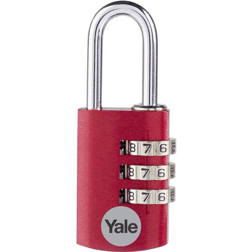 YALE YE3CB/20/121/1/CO Vorhängeschloss 20 mm Rot Zahlenschloss