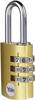 YALE YE3CB/28/126/1/GO Vorhängeschloss 28 mm Gold Zahlenschloss