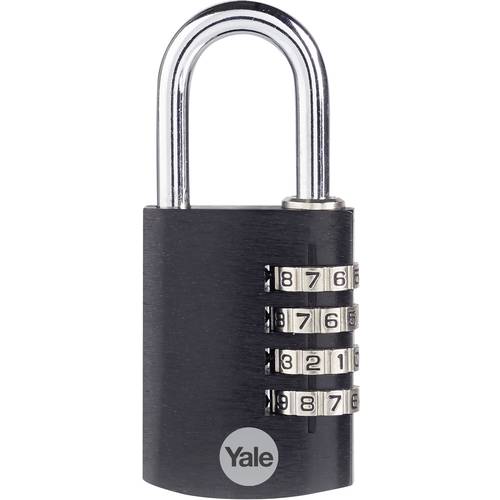 YALE YE3CB/38/131/1/BK Vorhängeschloss 38 mm Schwarz Zahlenschloss