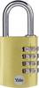 YALE YE3CB/38/131/1/GO Vorhängeschloss 38 mm Gold Zahlenschloss