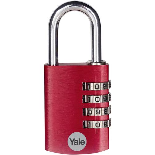 YALE YE3CB/38/131/1/CO Vorhängeschloss 38 mm Rot Zahlenschloss