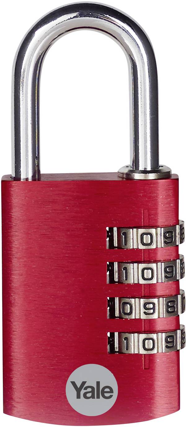 YALE YE3CB/38/131/1/CO Vorhängeschloss 38 mm    Rot Zahlenschloss