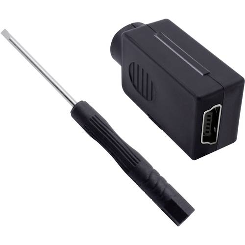 Thumbnail - Mini-USB 2.0 Modular-Buchsen Set, Typ B Buchse, gerade 2001C207 Quadrios Inhalt: 1 St.