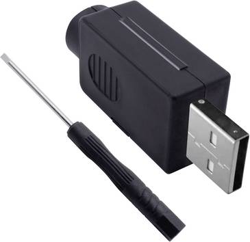 USB 2.0 Modular-Stecker Set, Typ A Stecker, gerade   2001C198 Quadrios Inhalt: 1 St.