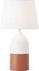 Brilliant Margaux 98842/41 Tischlampe E27 60 W Terracotta, Weiß